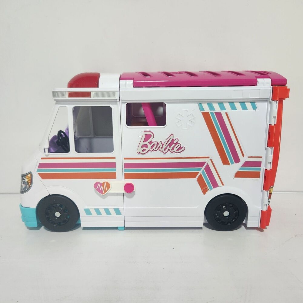 Barbie Ambulance Clinic Playset | Lights & Sirens Work | 2022 Mattel
